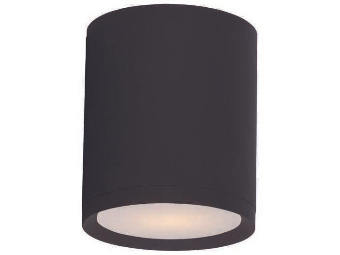 Lightray LED 1-Light Outdoor Flush Mount in Architectural Bronze