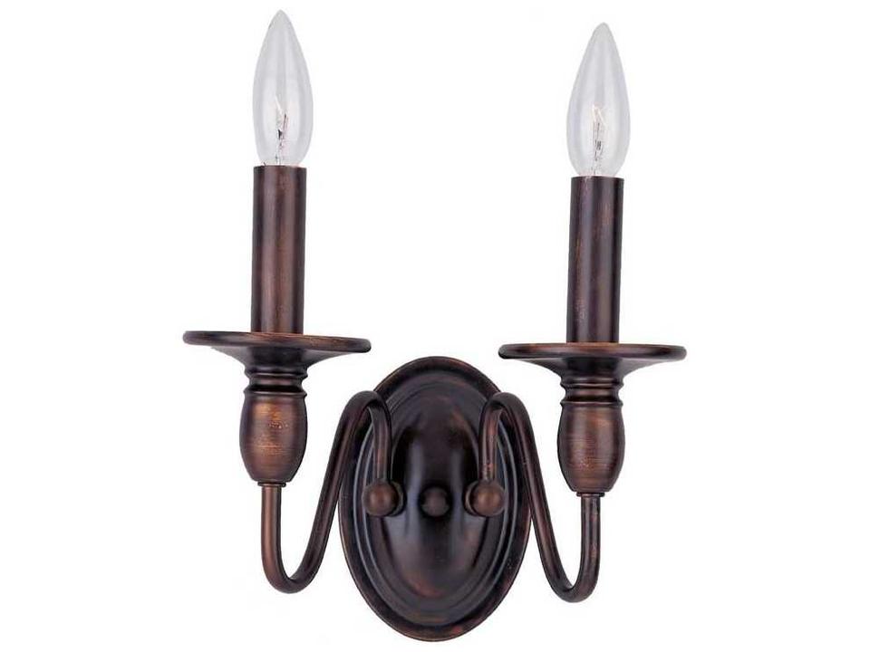 Towne 2-Light Wall Sconce in Oil Rubbed Bronze