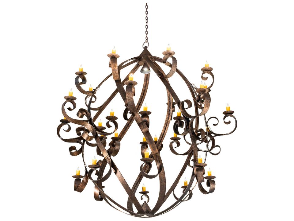 Caliope 32-Light LED Chandelier in Rococco Custom Brown Finish