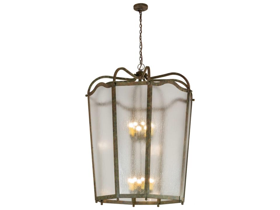 Citadel 16-Light Candelabra Chandelier in Organic Rust Finish