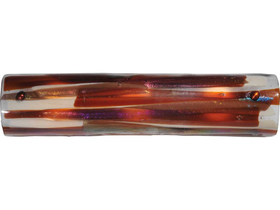 Metro Fusion 3-Light Vanity Light in Oil Rubbed Bronze with Fused Glass Shade