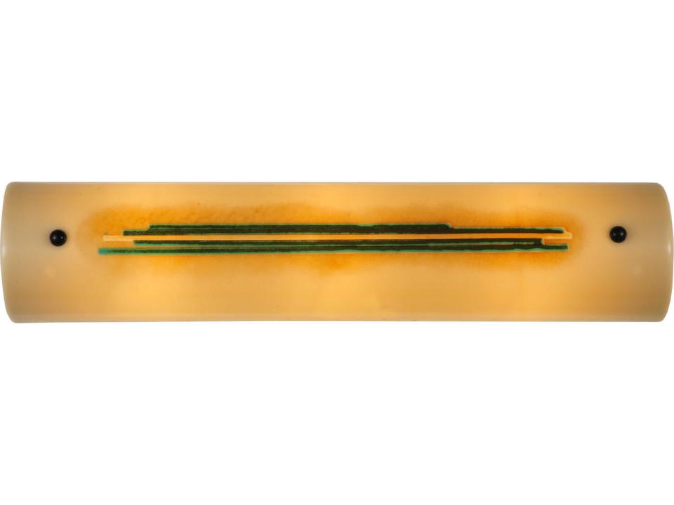 Metro Fusion 3-Light Yellow Franco's Fused Glass Vanity Light