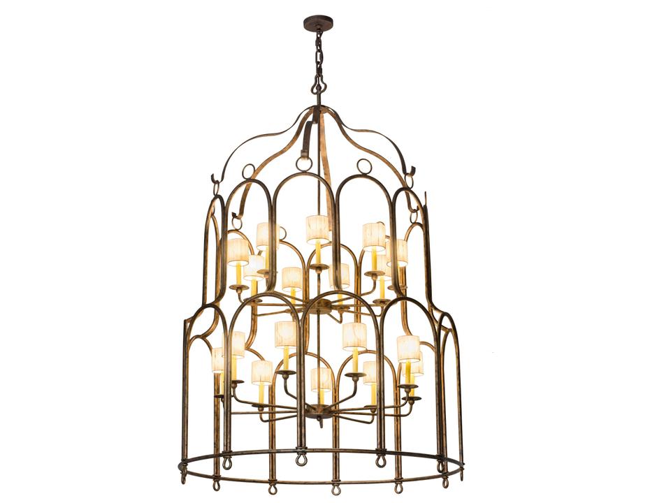 Grand Stair 18-Light Chandelier in Spanish Gold
