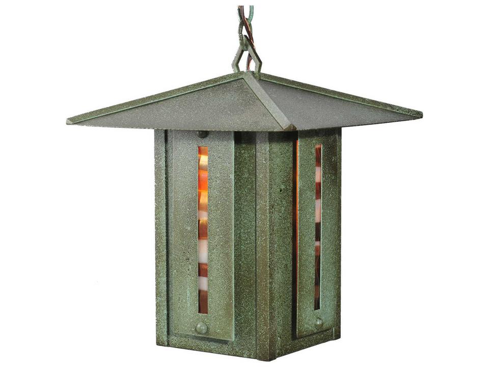 Moss Creek Creekside 1-Light Outdoor Hanging Lantern in Tarnished Copper