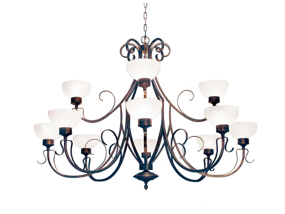 Mirasol 3-Light Bowl Chandelier with Gilded Tobacco Brown Finish