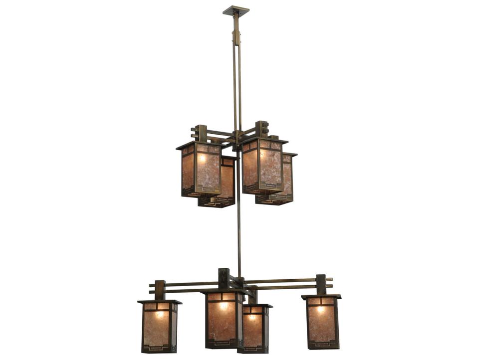 Roylance 8-Light Two-Tier Grand Chandelier in Antique Copper