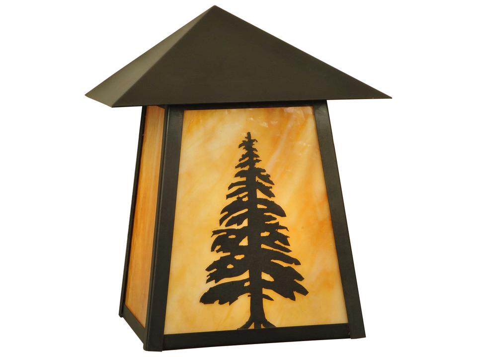 Stillwater Pine One-Light Outdoor Wall Sconce in Craftsman Brown