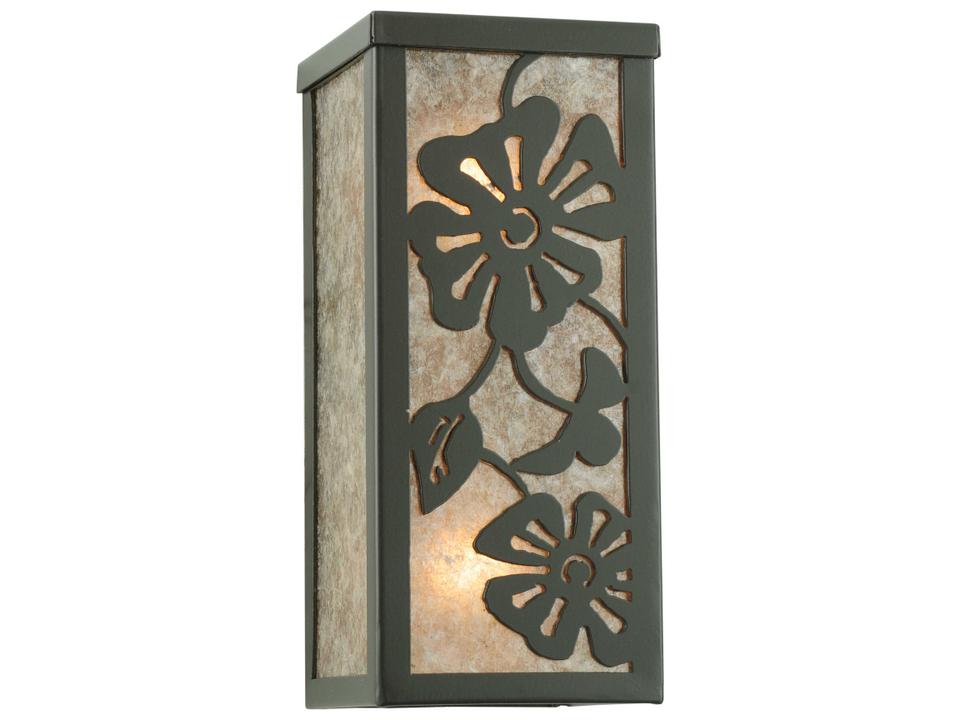 Morning Glory 2-Light Outdoor Wall Sconce in Timeless Bronze