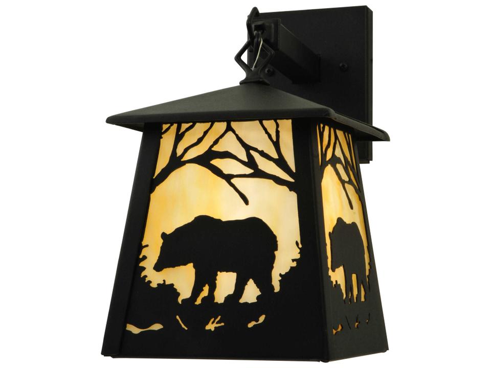 Bear At Dawn Hanging Outdoor Wall Light