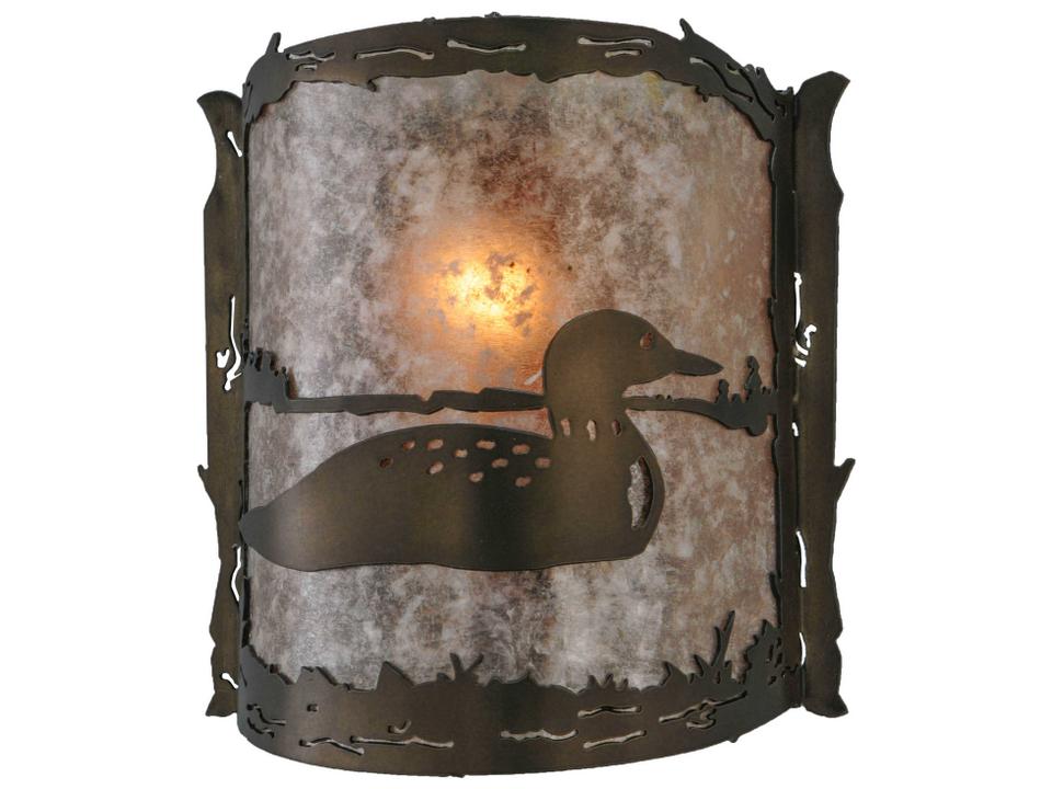 Loon 1-Light Outdoor Wall Sconce in Antique Copper