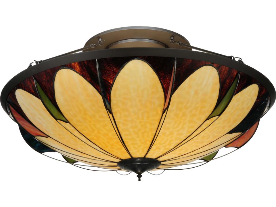 Metro Fusion 6-Light Oil Rubbed Bronze Bowl Semi-Flush Mount