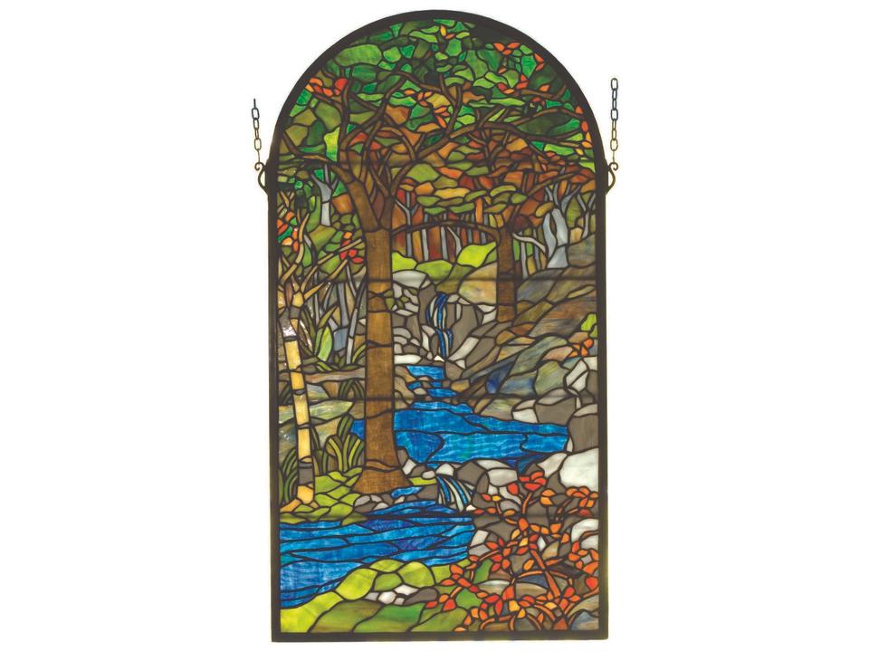 Waterbrooks Tiffany Stained Glass Window Panel