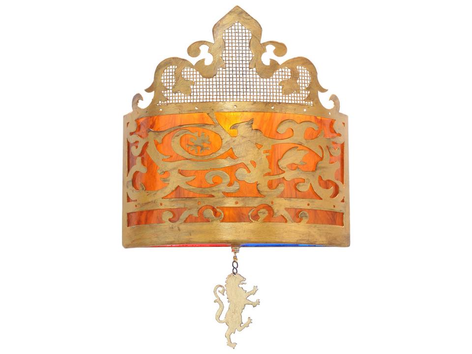 Stanley 1-Light Wall Sconce in Antique Gold with Idalight Diffuser