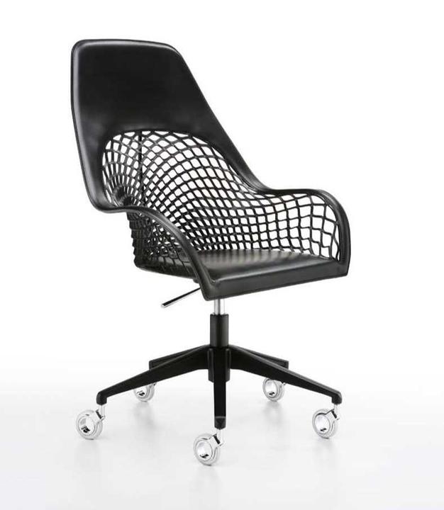 Guapa Leather Office Chair Adjustable Swivel