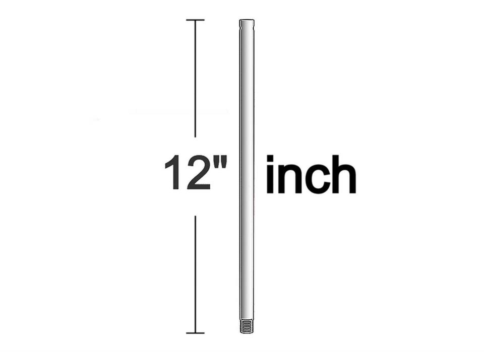 12-Inch Steel Ceiling Fan Downrod for Optimal Airflow