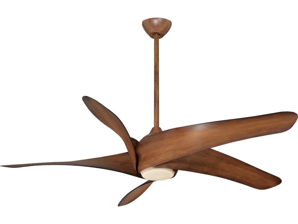 Artemis XL5 62-Inch 5-Blade Indoor Ceiling Fan in Distressed Koa with LED Light