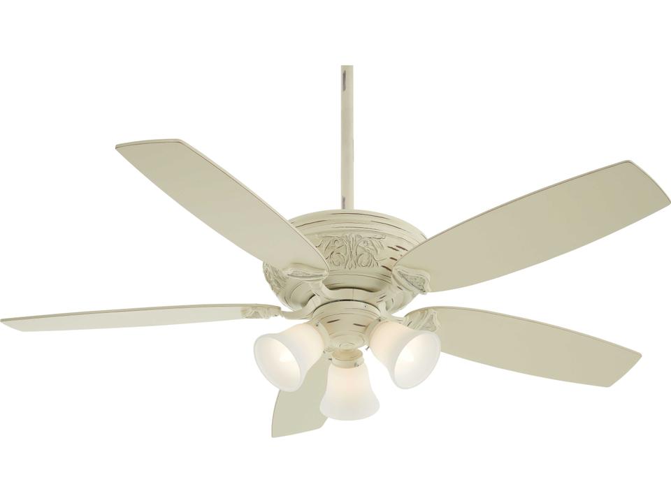 Classica 54-Inch 5-Blade LED Indoor Ceiling Fan in Provencal Blanc