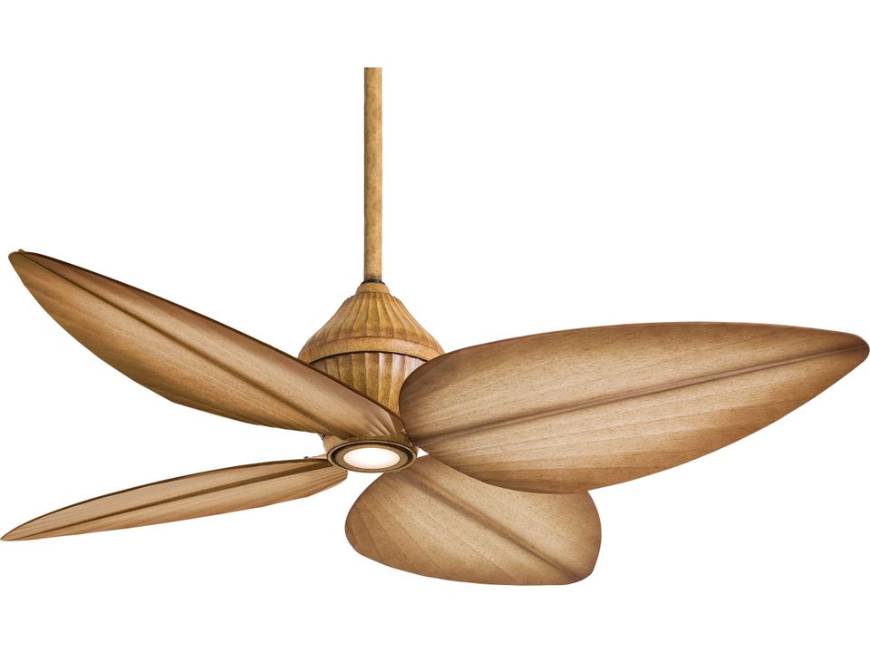 Gauguin 52-Inch 4-Blade Wet Rated LED Outdoor Ceiling Fan in Bahama Beige