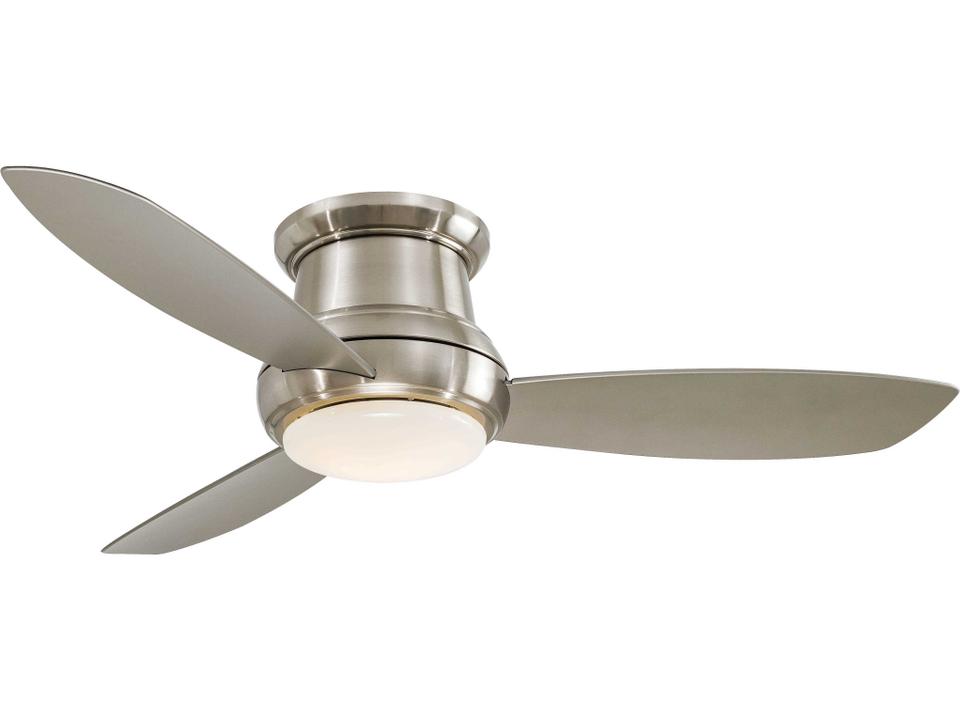 Concept II 52-Inch 3-Blade Indoor Ceiling Fan in Brushed Nickel with LED Light