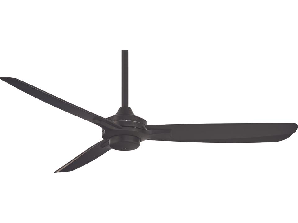 Rudolph 52-Inch 3-Blade Ceiling Fan in Coal with Wall Control