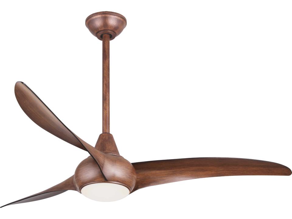 Light Wave 52-Inch 3-Blade Indoor Ceiling Fan in Distressed Koa