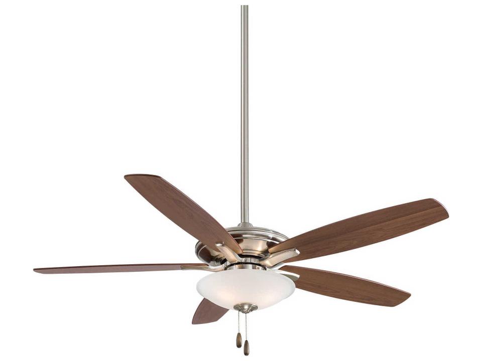 Mojo 52-Inch 5-Blade Indoor Ceiling Fan with LED Light in Brushed Nickel