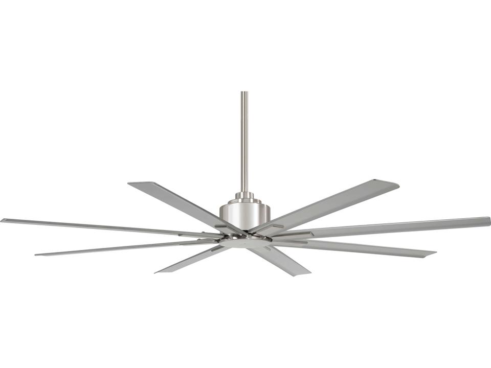 Xtreme H2O 65-Inch 8-Blade Indoor Outdoor Ceiling Fan in Brushed Nickel Wet