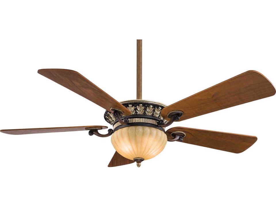 Volterra I 52-Inch 5-Blade Indoor Ceiling Fan in Belcaro Walnut