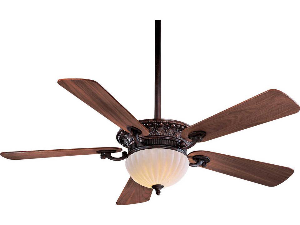 Volterra I 52-Inch 5-Blade Indoor Ceiling Fan in Volterra Bronze with LED Light