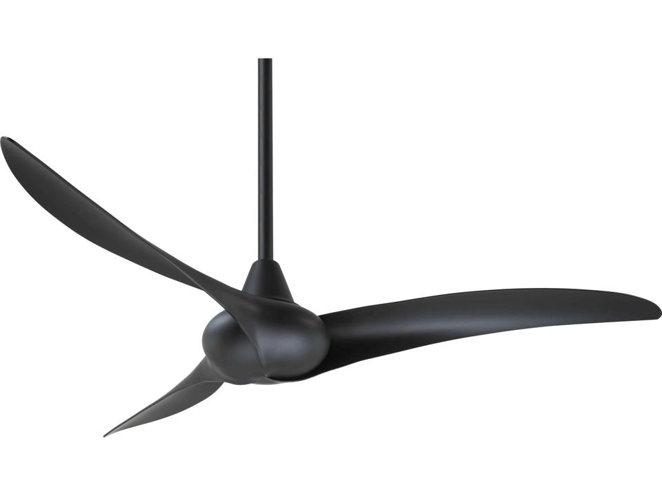 Wave 52-Inch 3-Blade Indoor Ceiling Fan in Coal