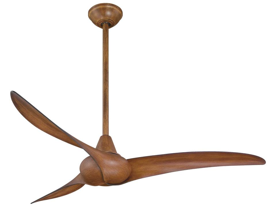Wave 52-Inch 3-Blade Indoor Ceiling Fan in Distressed Koa