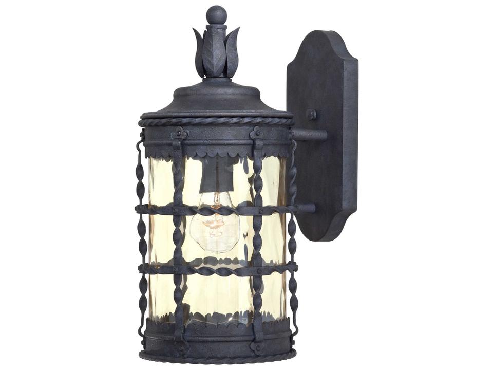 Mallorca 1-Light Outdoor Wall Sconce in Spanish Iron