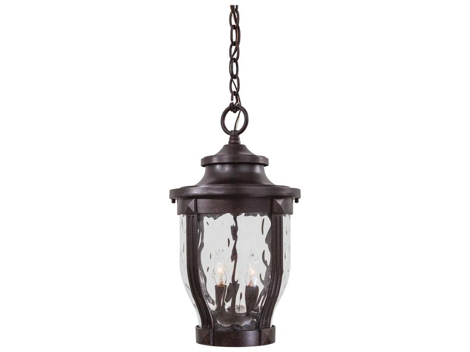 Merrimack 3-Light Traditional Outdoor Hanging Light in Corona Bronze
