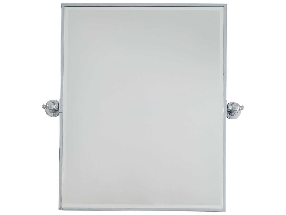 Minka-Lavery Pivot Mirrors Rectangle Wall Mirror in Chrome with Beveled Edge