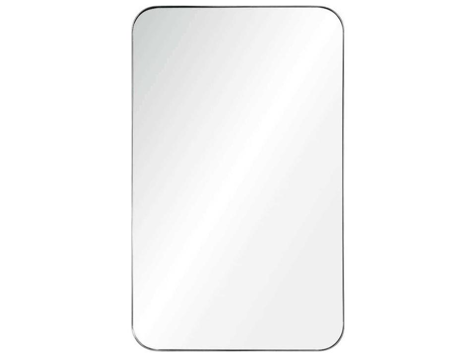 Polished Stainless Steel Rectangular Wall Mirror