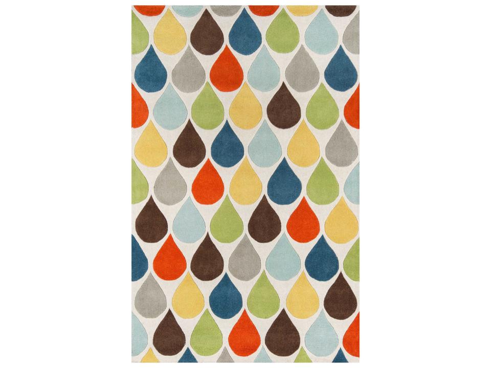 Delhi Multi Geometric Wool Area Rug