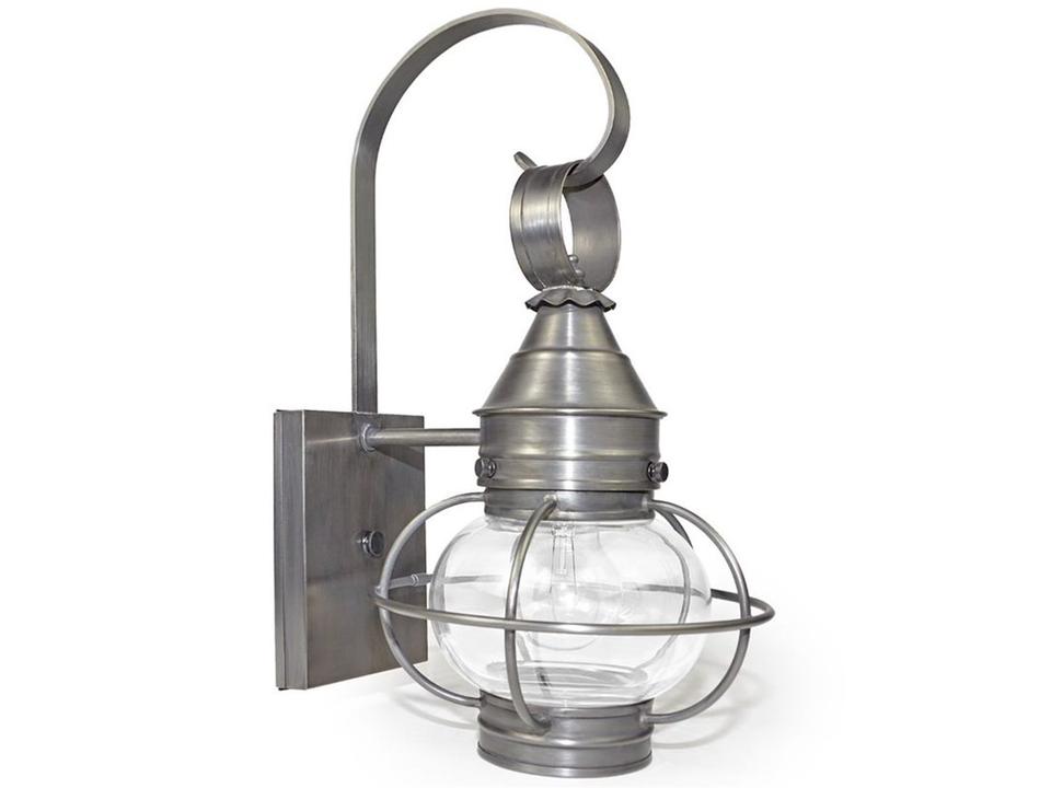 Onion 1-Light Wall Lantern in Dark Brass