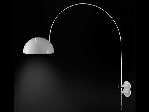 Coupé Wall Light in Glossy White