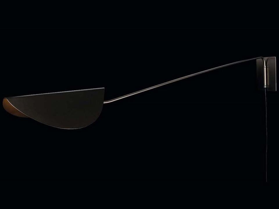 Plume 159 Wall Sconce in Anodic Bronze by Christophe Pillet
