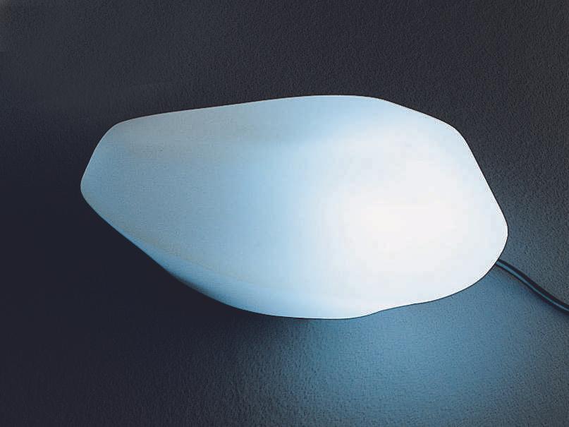 Stones 1-Light Indoor Outdoor Floor Lamp in White Rotationally Molded Polyethylene by Marta Laudani and Marco Romanelli