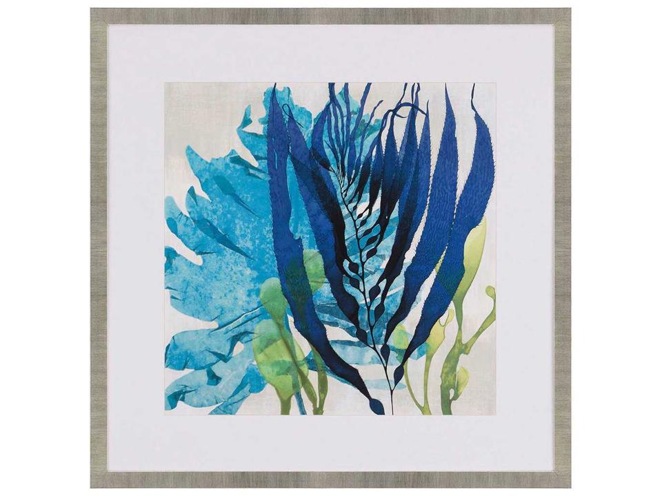 Miller Sea Nature II Framed Coastal Wall Art with Champagne Finish