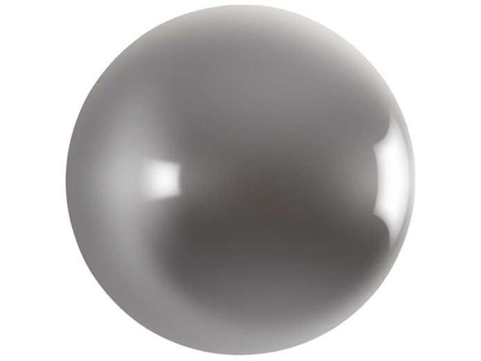 Ball on the Wall Small 3D Wall Art in Polished Aluminum and Resin