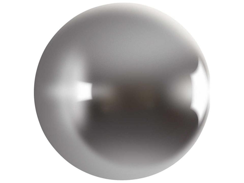 Ball On The Wall Large 3D Wall Art In Polished Aluminum