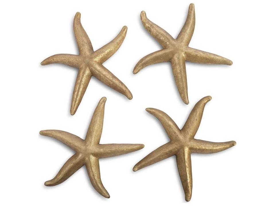 Gold Leaf 22" Starfish 3D Wall Art