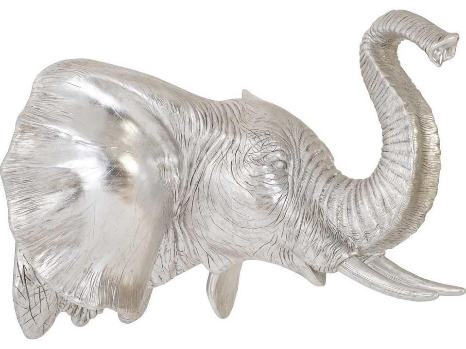 Silver Leaf Elephant Wall Art