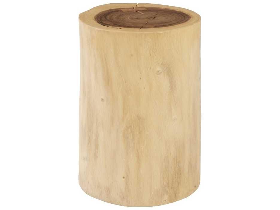 Stump Accent Stool in Natural Chamcha Wood