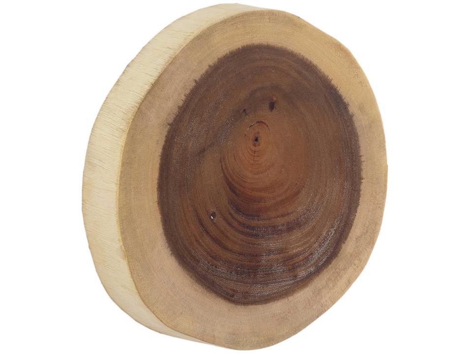 Chuleta Small Chamcha Wood Wall Art Tile in Natural Finish
