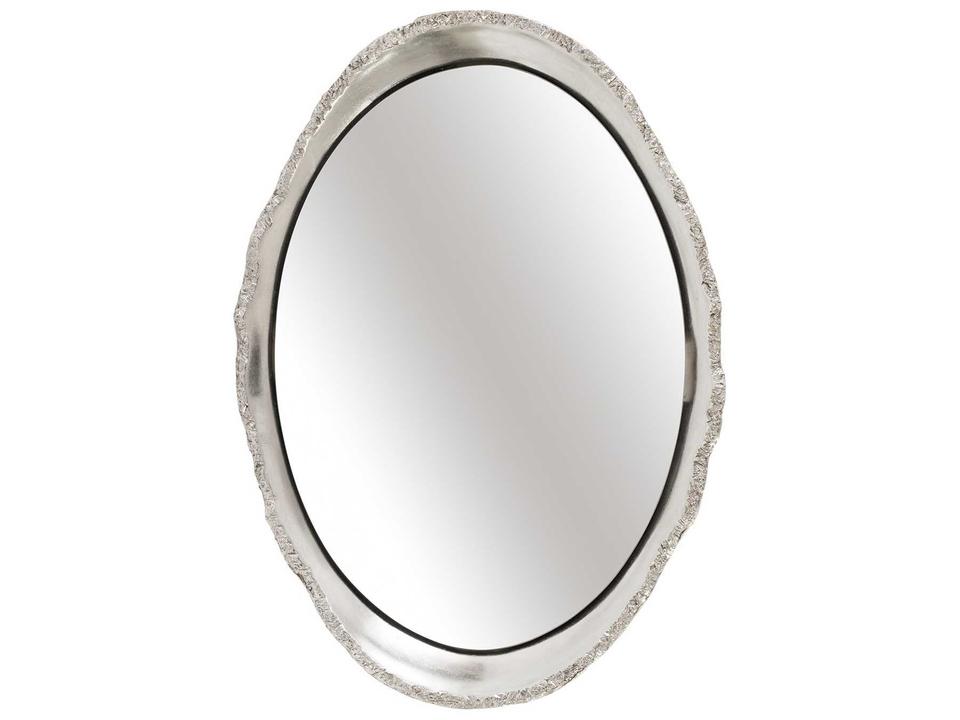 Dann Foley Organic Wall Mirror in Silver Leaf Resin