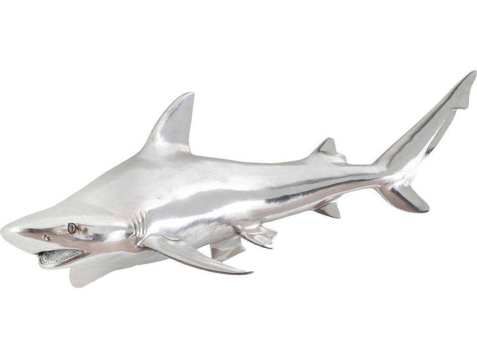 Silver Leaf Black Tip Reef Shark 3D Wall Art