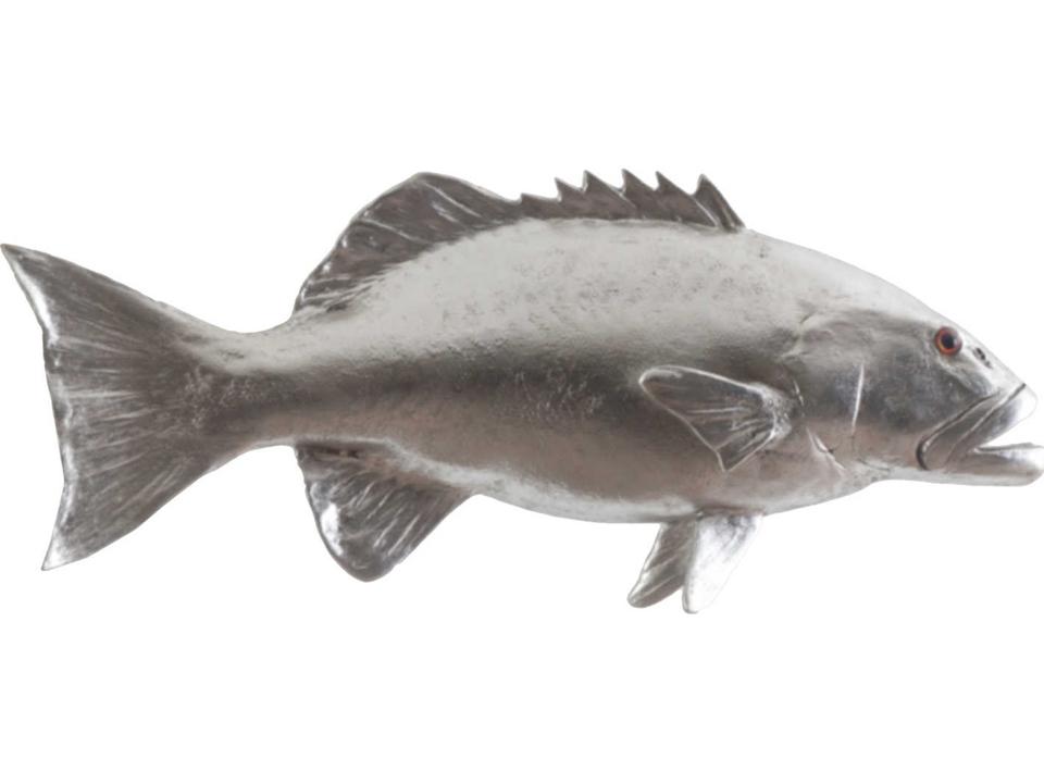 Coral Trout Fish 3D Wall Art Silver Leaf Finish